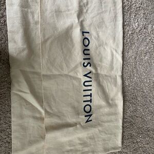 Louis Vuitton Cream Cotton Dust Bag